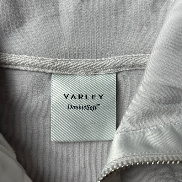 Varley Double Soft Gray Half-Zip Sweatshirt - Picture 2 of 4